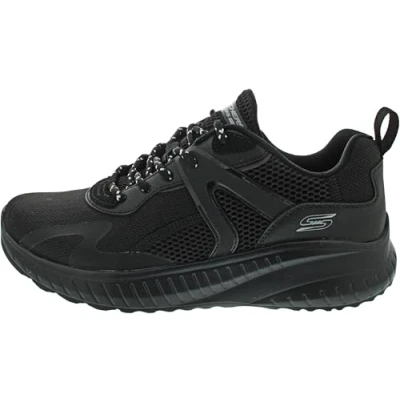 Imagen de Skechers Bobs Squad Chaos Elevated Drift, Zapatillas Hombre, Malla sintética Negra, 45 EU