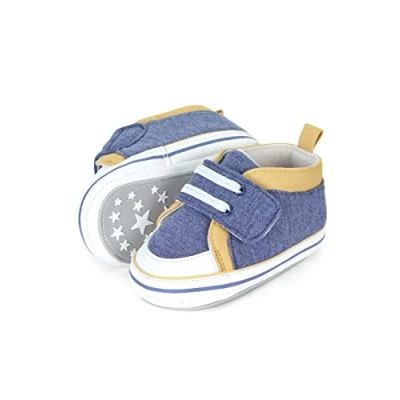 Imagen de Sterntaler Zapato de bebé, Mocasín Plano Niños, Azul Medio, 18 EU