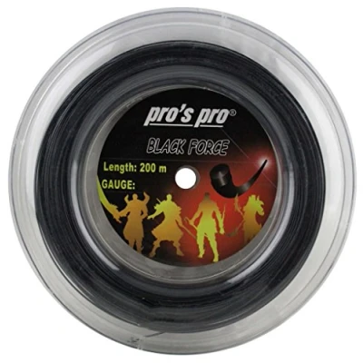 Imagen de Pro&#039;s Pro Black Force Cuerda de tenis 200 m 1,29 mm