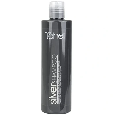 Imagen de Tahe Silver Champú Corrector Del Tono para Cabellos blancos, grises, rubios o con mechas, 300 ml