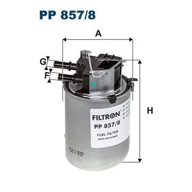 Imagen de FILTRON PP 857/8 Filtro Combustible de tubería 10 NISSAN: Qashqai / Qashqai+2 I, I Van