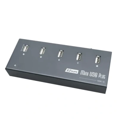 Imagen de EZ DUPE 1:4 Duplicador de Memoria USB Clonador Autónomo Drivepen USB, Copia Sector por Sistema y Ficheros, 45MB/s (Mini Plus MK2)