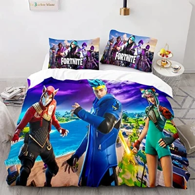 Imagen de AcaimE Gaming Gamer Game Player 155X220Cm Funda De Edredón Antiarrugas Sin Hierro Poliéster Fundas Nórdicas Cama 105 Viene con 2 Almohada 40X75Cm.