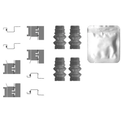 Imagen de TEXTAR 82556500 Kit de accesorios, pastillas frenos VOLKSWAGEN: Crafter Furgón, Transporter 6, 6 Bus, MAN: TGE Furgón