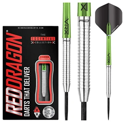Imagen de RED DRAGON Featherlite 2: 17g Dardos de Tungsteno Punta Acero con Plumas y Eje
