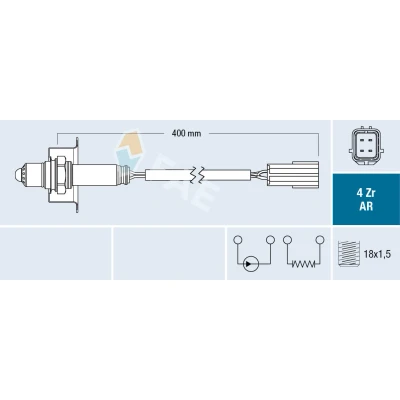 Imagen de FAE 75643 Sonda lambda NISSAN: Pathfinder 3, Cabstar