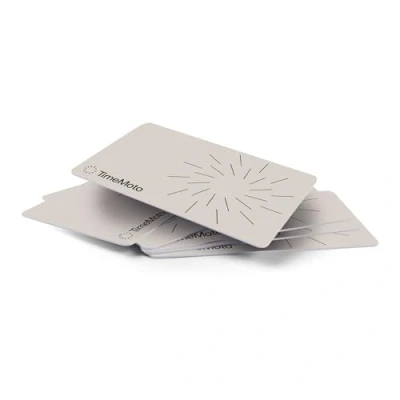 Imagen de Tarjetas de identificación RFID TimeMoto RF 100, juego 25, compatibles con todos los terminales fichar TimeMoto, compactas, 125 kHz frecuencia, 7 cm distancia detección