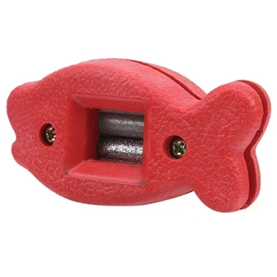 Imagen de RiToEasysports Afilador de Patines Hielo, Cuchillas para Patines, Herramienta Pulido Piedra afilar(Rojo)