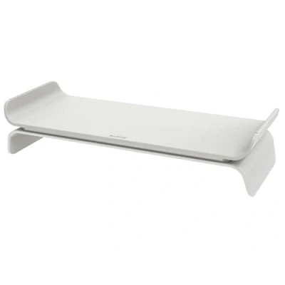 Imagen de Leitz Ergo Soporte para Monitor, Elevador Ajustable de Escritorio Monitor con 2 Posiciones, Gris Claro, 65040085