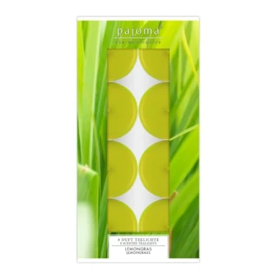 Imagen de pajoma Duftteelichte in Aluminiumhülle Velas perfumadas, Amarillo, 15x8x2 cm, 8
