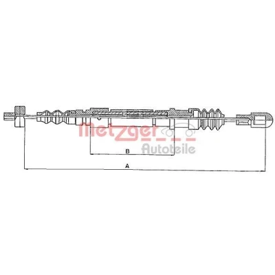Imagen de METZGER 10.824 Cable de Freno Mano Atrás izquierda, derecha, izquierda 1428/1212 Discos COFLE VOLVO: 460 L
