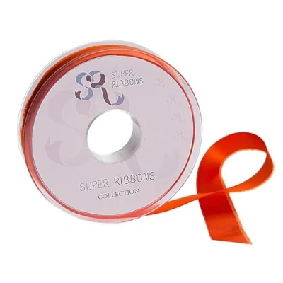 Imagen de SR SUPER RIBBONS®™ Cinta de satén doble cara 10 mm, 20 metros en carrete, color naranja