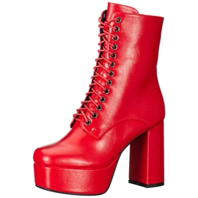 Imagen de LAMODA Own It, Bota de Tobillo Mujer, Red PU, 41 EU