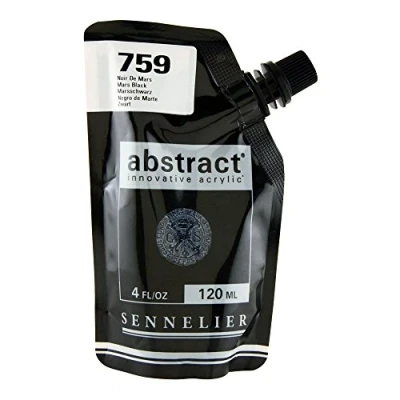 Imagen de Abstract Acrylic Mars Black 120Ml by Sennelier