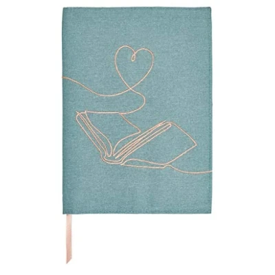 Imagen de moses. Libri x Funda para libro con marcapáginas de algodón, sobre la lectura, diseño One Line Art, tamaño L