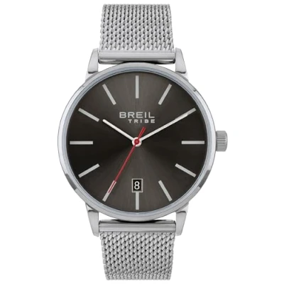 Imagen de BREIL Reloj Hombre Avery Solo Tiempo Time Movement Silver Cane dial 3 LANCHE Quartz and Mesh Steel EW0516