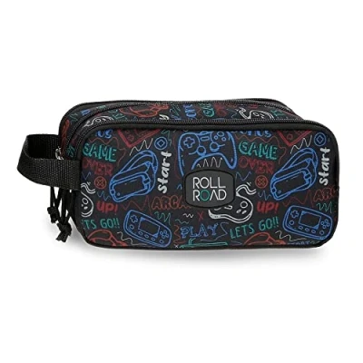 Imagen de Roll Road Next Level Estuche Triple Negro 22x10x9 cms Poliéster
