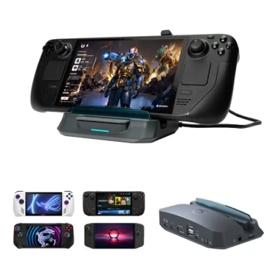 Imagen de Estación de Carga AVerMedia Steam Deck con HDMI 4K@60Hz, USB C, Captura Video para Deck, ROG Ally, Switch, iPhone X&#039;TRA GO GC515