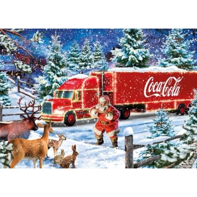 Imagen de Schmidt Spiele 57598 Camión navideño de Coca Cola, Puzzle 1000 Piezas
