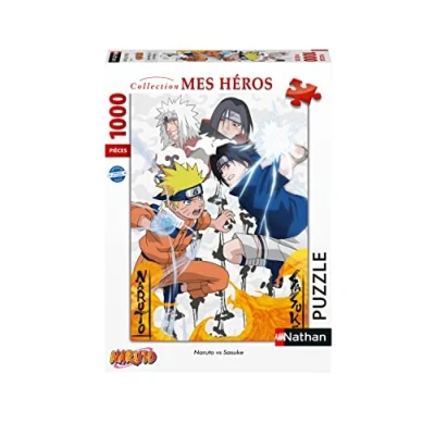 Imagen de Nathan Puzzle 1000 pièces Naruto Versus Sasuke Adultos (Ravensburger 4005556873241)