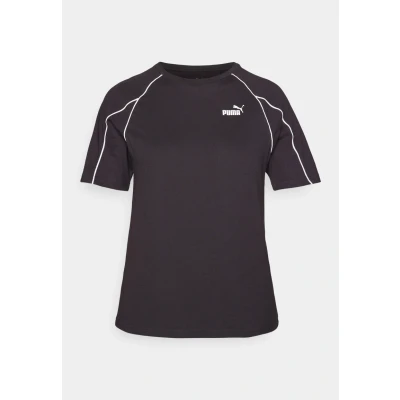 Imagen de Puma Sport Relaxed TEE Camiseta estampada, Mujer, Talla: Small, Black
