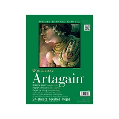 Imagen de Strathmore 400 Series Artagain Pad, fibra post consumidor, surtidos, 22 x 30 cm