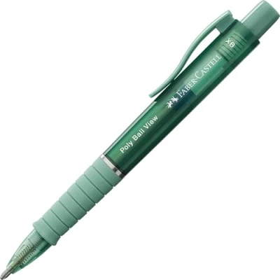 Imagen de Faber Castell Bolígrafo Poly Ball View 145754, mina XB, verde lily, 1 unidad