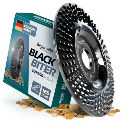 Imagen de Bayerwald &quot;Black Biter&quot; disco raspador Ø 125 mm x 22,2 lijado rápido y basto de madera materiales a base para amoladoras angulares
