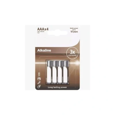 Imagen de Zarivy Batería AAA/LR03 alcalina, Paquete de 4 uds, para Dispositivos Alto Consumo