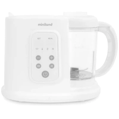 Imagen de Miniland Chefy 6 Robot de cocina para bebés Multifunción en 1. Esteriliza, calienta biberones, al vapor, tritura, descongela. (Modelo 2022).