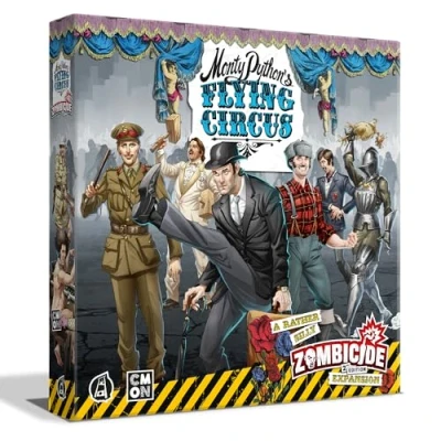 Imagen de Zombicide Monty Python&#039;s Flying Circus Paquete de personajes Mecánica única y Juego irreverente. mesa estrategia cooperativa, a partir 14 años, 1 6 jugadores, 60 minutos tiempo