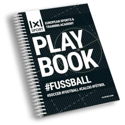 Imagen de 1X1Sport Plantillas de Juego Para Entrenadores FÚTbol, con Planos del Campo [PodrÍA no Estar en EspaÑOl], Color Playbook A5, Tamaño Din A5