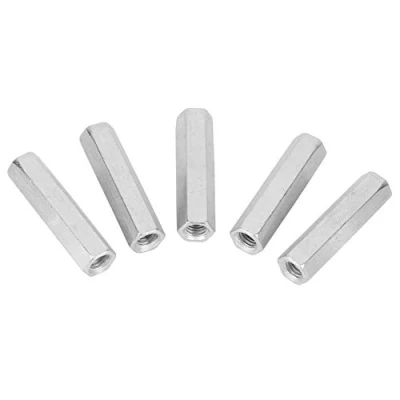 Imagen de 5 piezas M8 x 50 tuercas de barra acero inoxidable métricas hexagonales acoplamiento tuerca hexagonal manguito fijación roscada