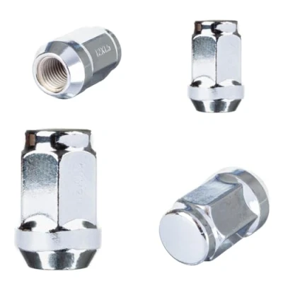 Imagen de RYBO Juego de 4 tuercas hexagonales aleación cromada M12 x 1,5, 19 mm, compatibles con Ford y más