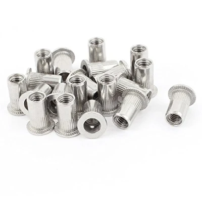 Imagen de Veda 25 piezas de M8 roscado remache aluminio tuerca Rivnut dípticas Nutsert 8 mm