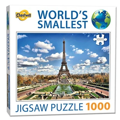 Imagen de Cheatwell Games 658 13343 1000 Piece Jigsaw EA World&#039;S Smallest Puzzles Eiffel Tower