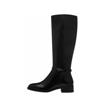 Imagen de Tamaris Botas de Caña Larga para Mujer, Piel, Cómodas, Negro, 41 EU