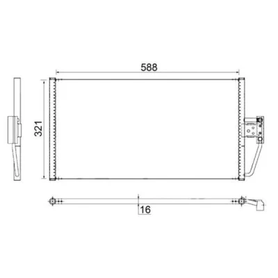 Imagen de MAHLE ORIGINAL AC 266 000S Condensador sin secador 592 BMW: 5 Berlina, 7, Touring