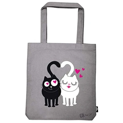 Imagen de Bolsa De Tela Caras Gato Ref. 27485