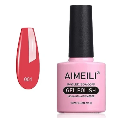 Imagen de AIMEILI Esmalte Semipermanente De Uñas Soak Off UV LED Gel Tropix Tropical Punch (001) 10ml