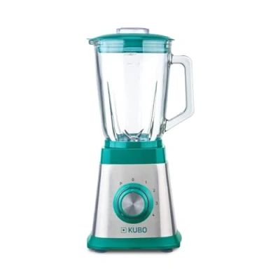 Imagen de Batidora de Vaso Jarra Cristal Potencia 1000W 4 velocidades 6 Cuchillas Acero Inoxidable Capacidad: 1.5 lt Kubo