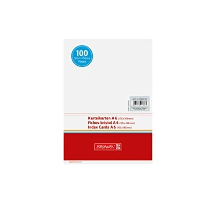 Imagen de Flashcards fuente, flashcard, 180 g/m², A6 paisaje, sin forro, soldado, blanco