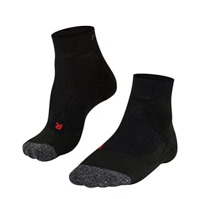 Imagen de FALKE TE2 Short W SSO algodón anti ampollas 1 par, Calcetines de tenis Mujer, Negro (Black 3000), 35 36