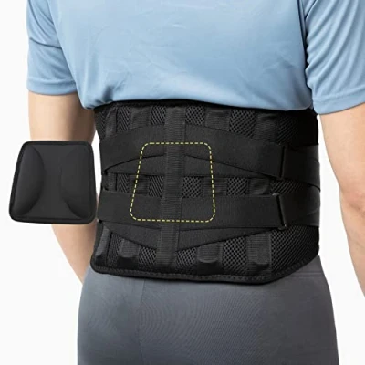 Imagen de BraceUP Faja protector lumbar Alivio del dolor de espalda para hombre y mujer, cinturón apoyo el ciática (S/M 70 90 cm)