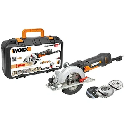 Imagen de Sierra circular WORXSaw XL 500W WORX WX439 disco de 1200mm Sistema aspiración integrado Rápido ajuste profundidad Cambio sencillo Para todo tipo materiales