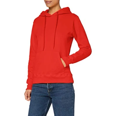 Imagen de Fruit of the Loom Zip Hooded Sweatshirt Sudadera con Capucha, Rosso, XX Large para Hombre