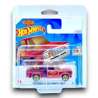 Imagen de Hot Wheels 1978 Dodge Li&#039;l Red Express Truck HW Celebration Racers 3/10 HRY97 Short Card Pickup RAM Mattel 2024 1:64