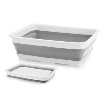 Imagen de Beldray LA030191GRY Recipiente De Lavado Rectangular, Plegable Y Multiuso, Apto Para Lavar Ropa Platos, Con Capacidad Generosa, Practico útil Soportar La Limpieza