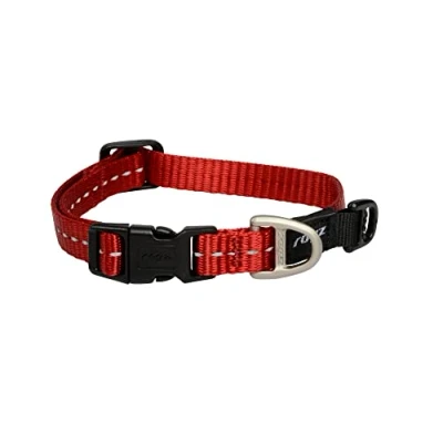Imagen de Rogz Collar utilitario Nitelife, pequeño, Rojo