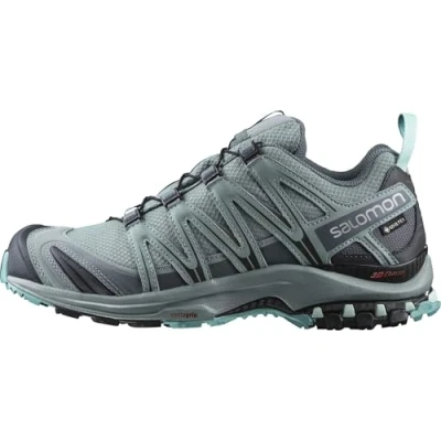 Imagen de Salomon XA Pro 3D Gore Tex Zapatillas Impermeables de Trail Running y Senderismo para Mujer, Estabilidad, Agarre, Protección duradera, Lead, 36 2/3